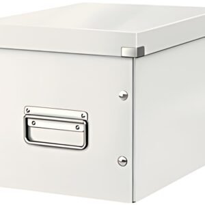 LEITZ Boîte de rangement Click & Store WOW Cube M, blanc