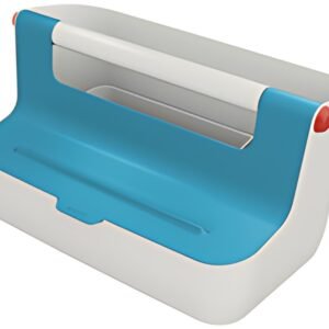 LEITZ Boîte de rangement portable Cosy, gris clair/bleu