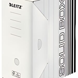 LEITZ Boîte à archives Solid, (L)150 mm, blanc/noir,