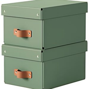 LEITZ Boîte de rangement Puro, carton, 7 L, set de 2, vert