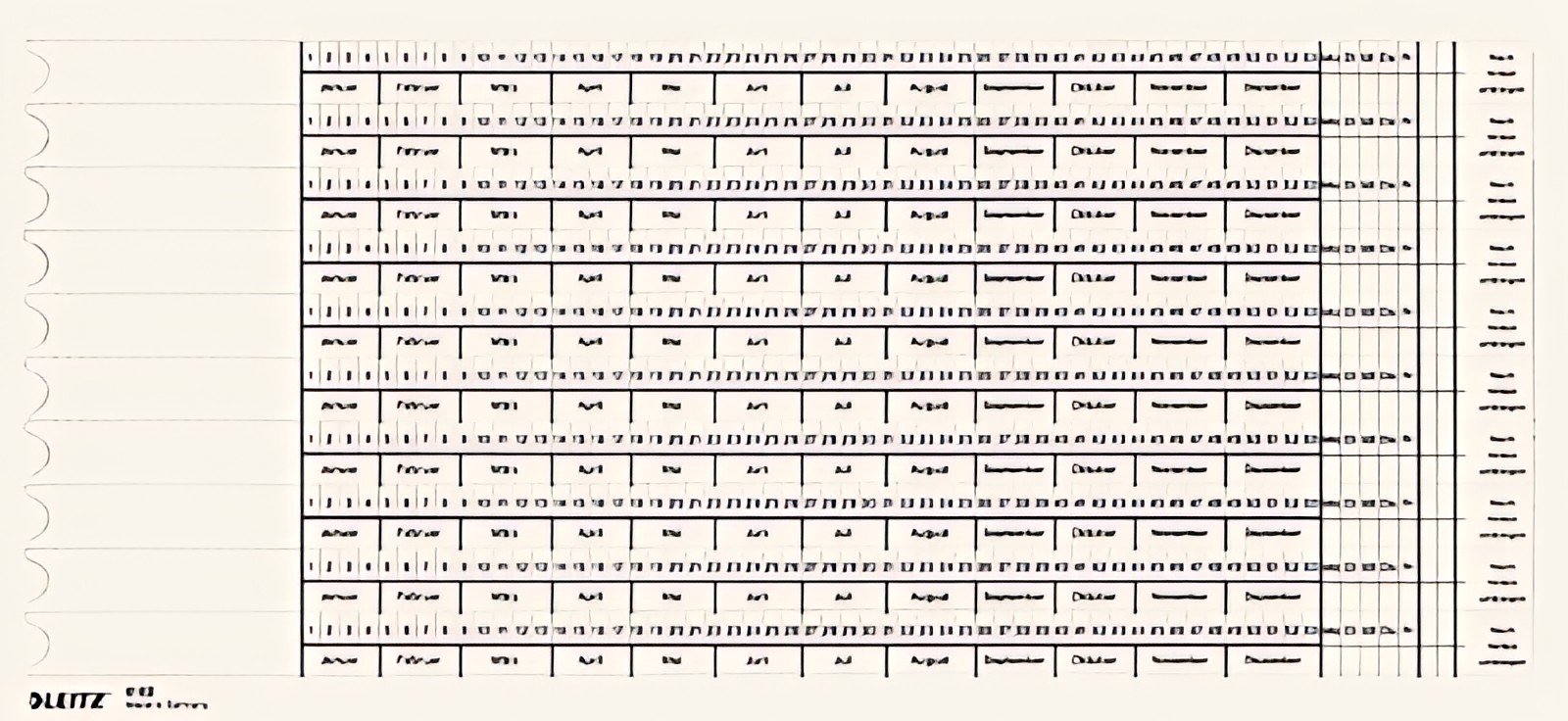 LEITZ Bandes d'organisation, échelle 1/ échelle 2, blanc