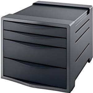Esselte Module de classement Europost, 4 tiroirs, gris /noir