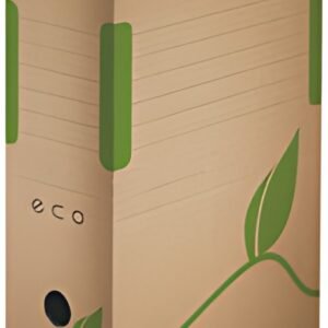 Esselte Boîte d'archives ECO, format A4, marron, dos: 80 mm