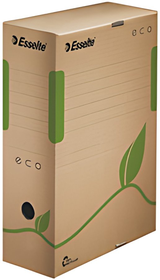 Esselte Boîte d'archives ECO, format A4, dos: 100 mm, marron