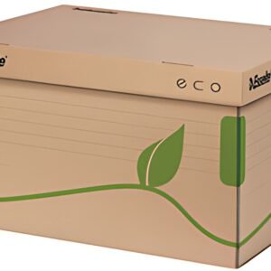 Esselte Container d'archives à couvercle ECO, marron