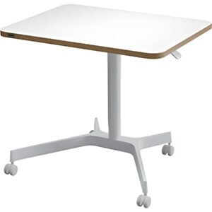 LEITZ Bureau assis-debout Ergo Compact, avec roulettes,blanc