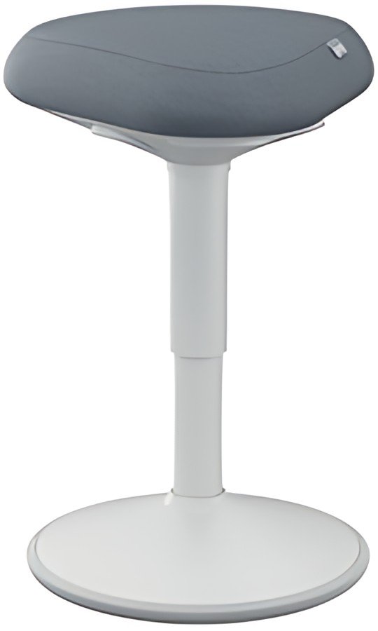 LEITZ Tabouret "assis" Ergo actif, assise confort,gris clair