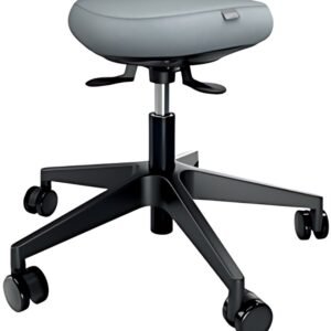 LEITZ Tabouret Ergo Active, roulettes + assise équilibrée