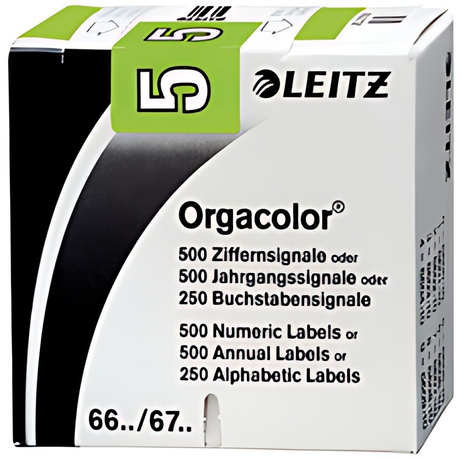 LEITZ Etiquette numérique Orgacolor "1", rouleau, jaune