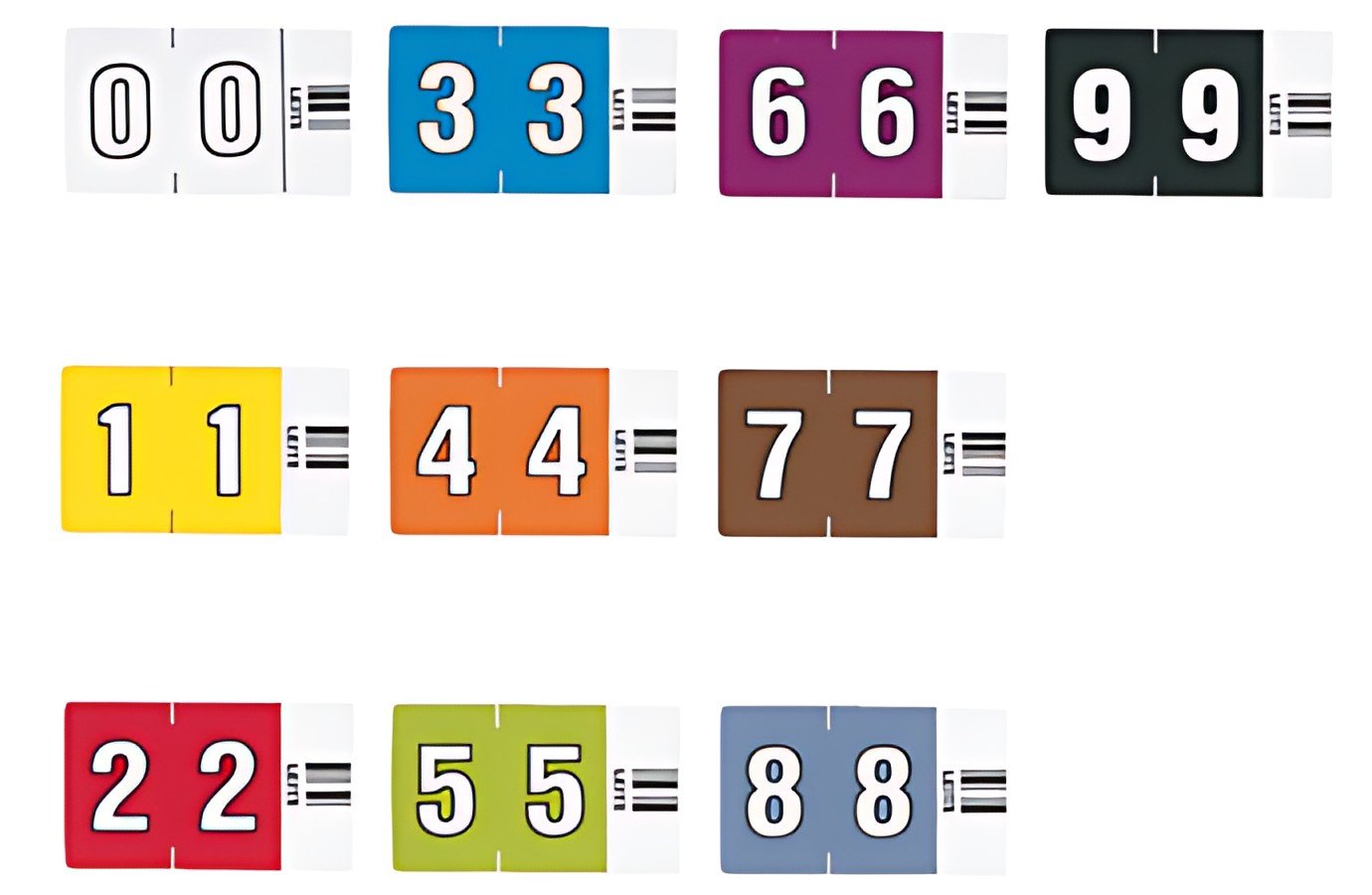 Signal numérique LEITZ Orgacolor "2", sur rayures, rouge
