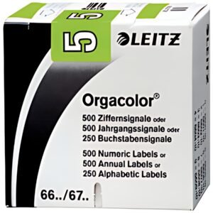 LEITZ Etiquette numérique Orgacolor "9", rouleau, noir