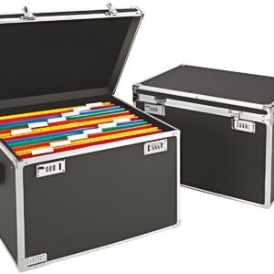 LEITZ Boîte pour dossiers suspendus, noir/chrome
