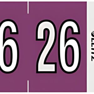 LEITZ Étiquette année Orgacolor "26", sur bande, violet