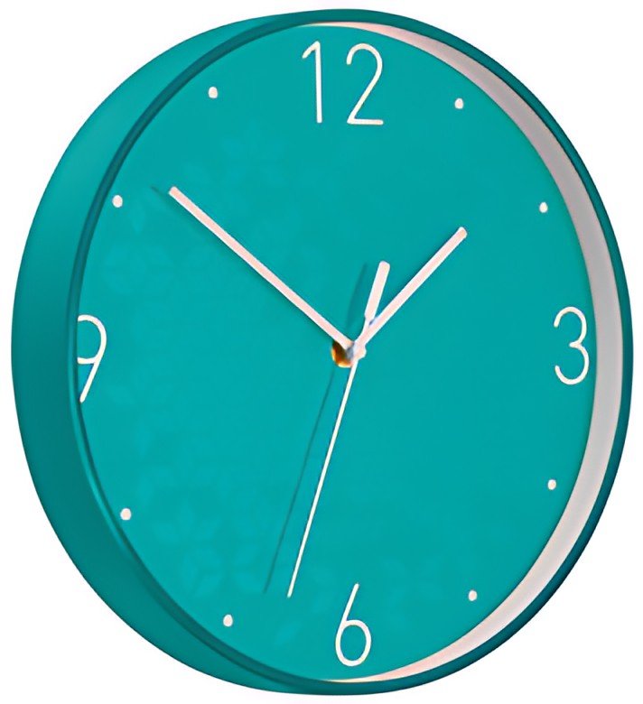LEITZ Horloge murale WOW, mouvement à quartz, menthe