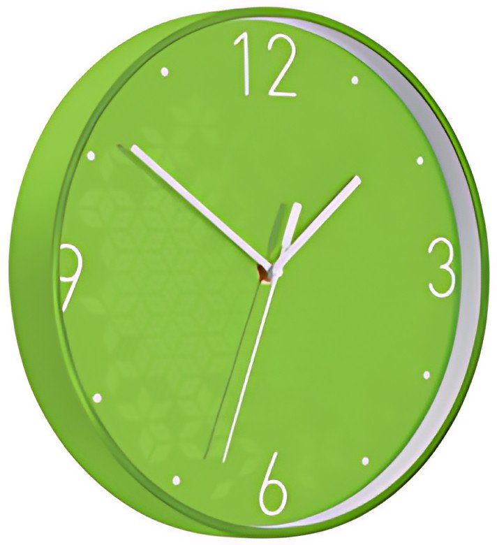 LEITZ Horloge murale WOW, mouvement à quartz, vert