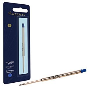 WATERMAN Recharge grand volume pour stylo bille, M, bleu