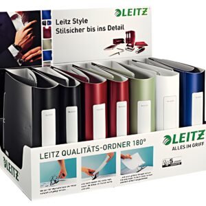LEITZ Classeur Active Style, 180 degrés, présentoir de 15,