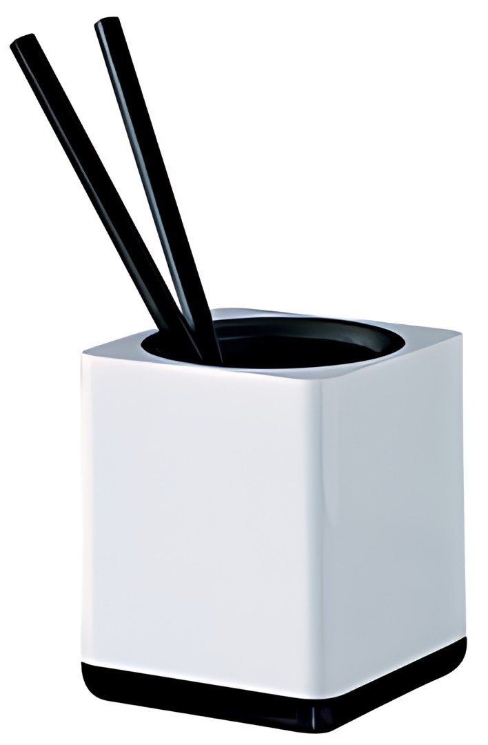 HAN Pot à crayons i-Line, plastique, blanc/noir
