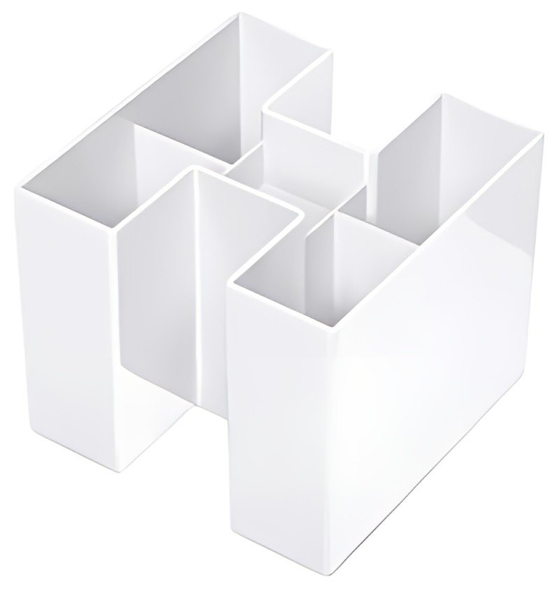 HAN Multipot à crayons BRAVO, 5 compartiments, blanc