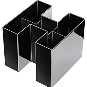HAN Multipot à crayons BRAVO, 5 compartiments, noir