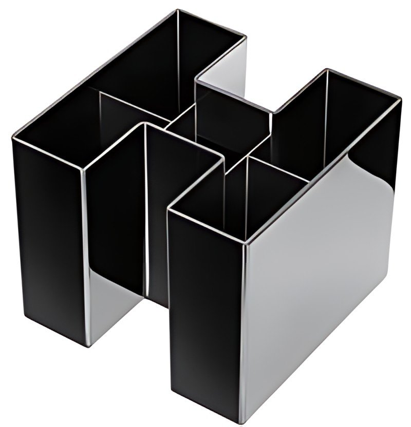 HAN Multipot à crayons BRAVO, 5 compartiments, noir