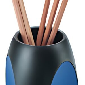 HAN Pot à crayons DELTA, polystyrène, noir/bleu
