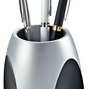 HAN Pot à crayons DELTA Silber Edition, argent/noir