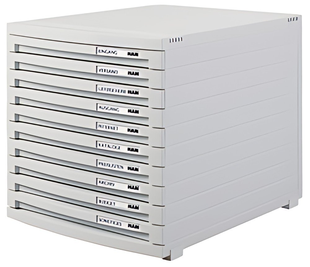 HAN Module de classement CONTUR, 10 tiroirs, gris clair