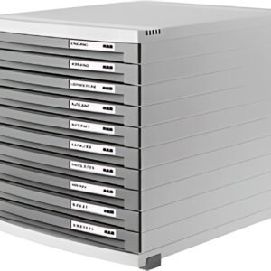 HAN Module de classement CONTUR,10 tiroirs, gris clair/foncé