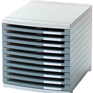 HAN Module de classement CONTUR, 10 tiroirs ouverts, gris
