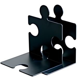 HAN Serre-livres PUZZLE, set de 2, noir