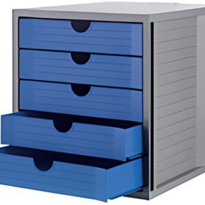 HAN Module de classement SYSTEM BOX KARMA, 5 tiroirs, gris/
