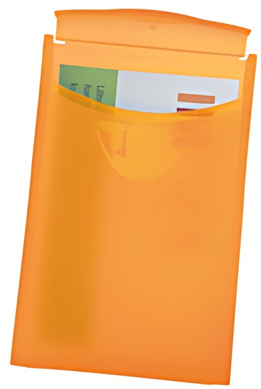 HAN Porte-cartes de visite COGNITO, orange translucide