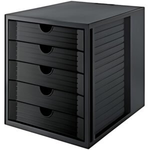 HAN Module de classement SYSTEM BOX KARMA, 5 tiroirs, noir