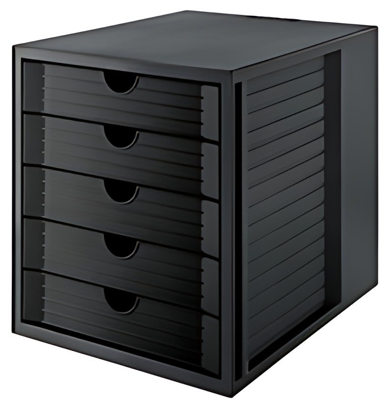 HAN Module de classement SYSTEM BOX KARMA, 5 tiroirs, noir