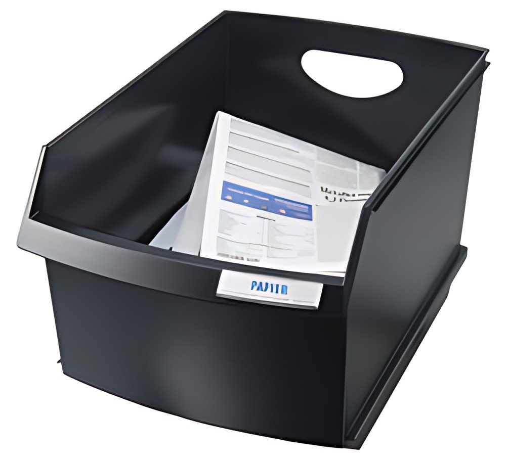 HAN Couvercle pour corbeille à papier LOGO-DRIVE, noir
