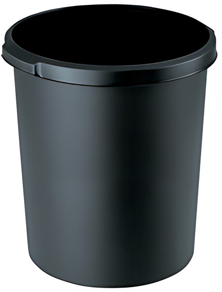HAN Corbeille à papier KLASSIK, PP, 30 litres, noir