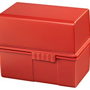HAN Boîte à fiches, A6 paysage, plastique, rouge
