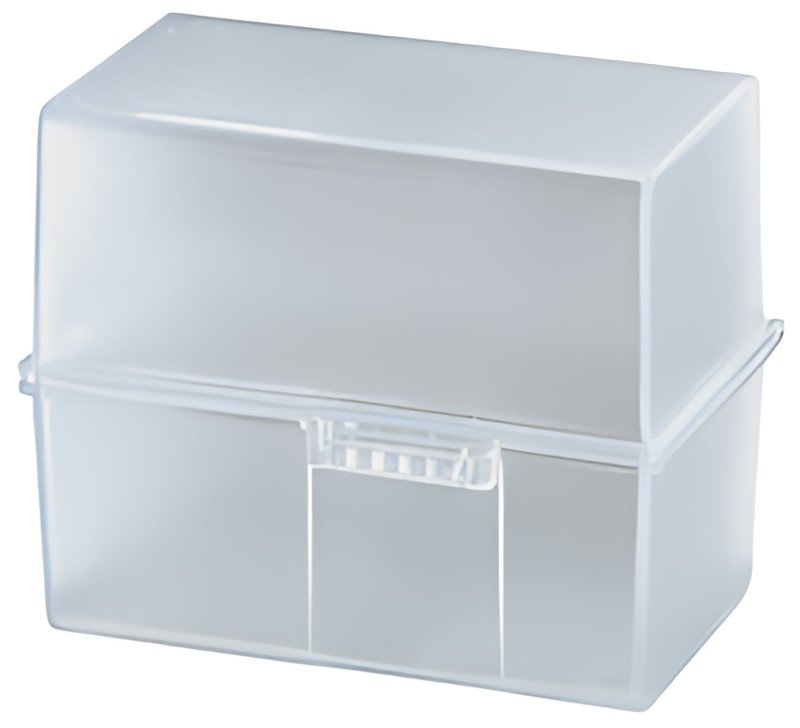 HAN Boîte à fiches, A6 paysage, plastique, blanc translucide