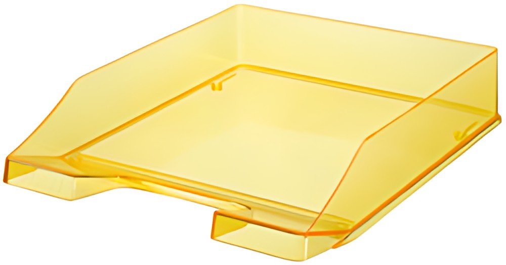 HAN Corbeille à courrier KLASSIK TRANSPARENT, A4, jaune