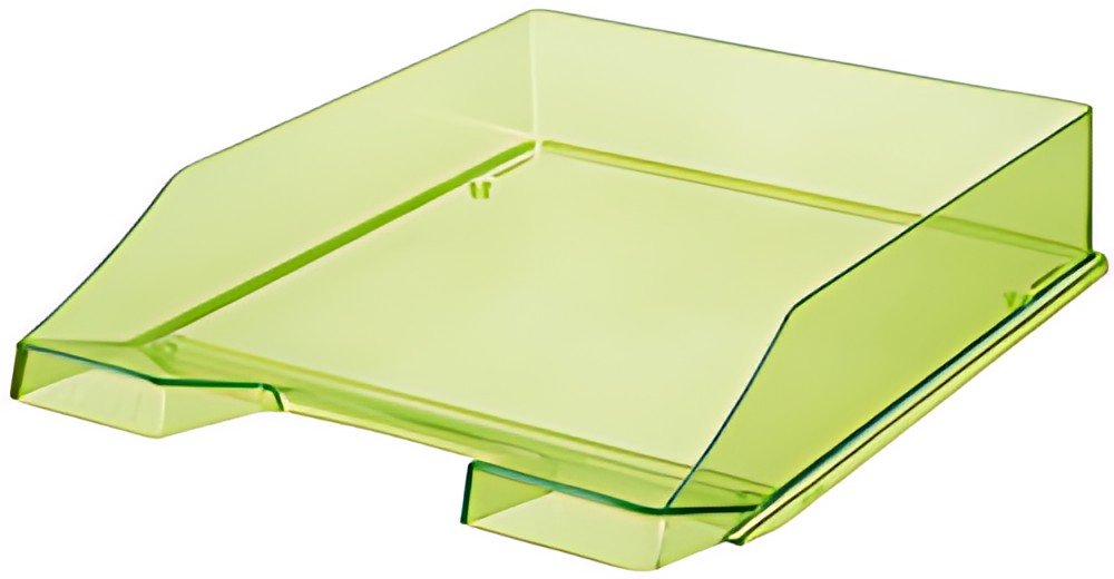 HAN Corbeille à courrier KLASSIK TRANSPARENT, A4, vert
