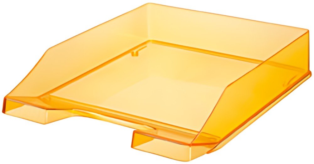 HAN Corbeille à courrier KLASSIK TRANSPARENT, A4, orange
