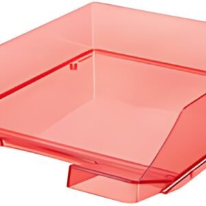 HAN Corbeille à courrier KLASSIK TRANSPARENT, A4, rouge