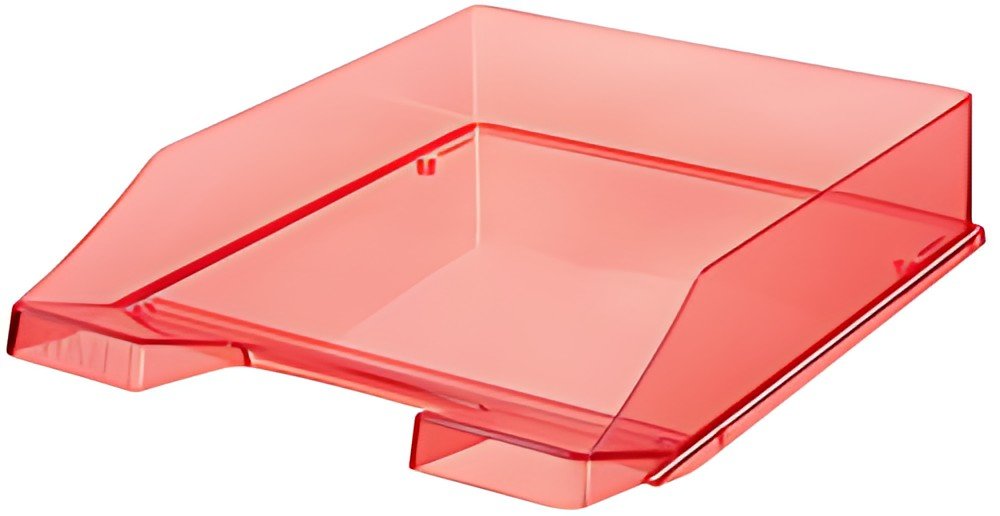 HAN Corbeille à courrier KLASSIK TRANSPARENT, A4, rouge