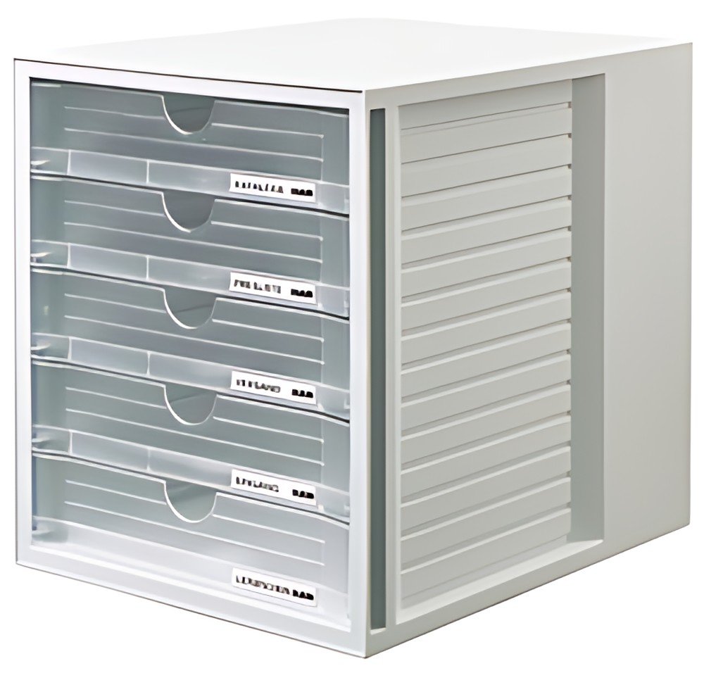 HAN Module de classement SYSTEMBOX, 5 tiroirs, gris/clair