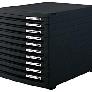 HAN Module de classement CONTUR, 10 tiroirs, noir