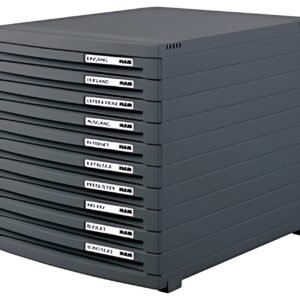 HAN Module de classement CONTUR, 10 tiroirs, gris foncé