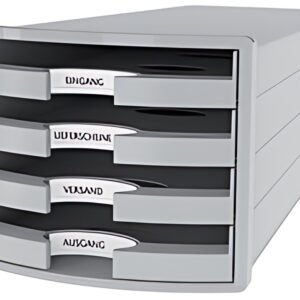 HAN Module de rangement IMPULS 2.0, 4 tiroirs ouverts, gris