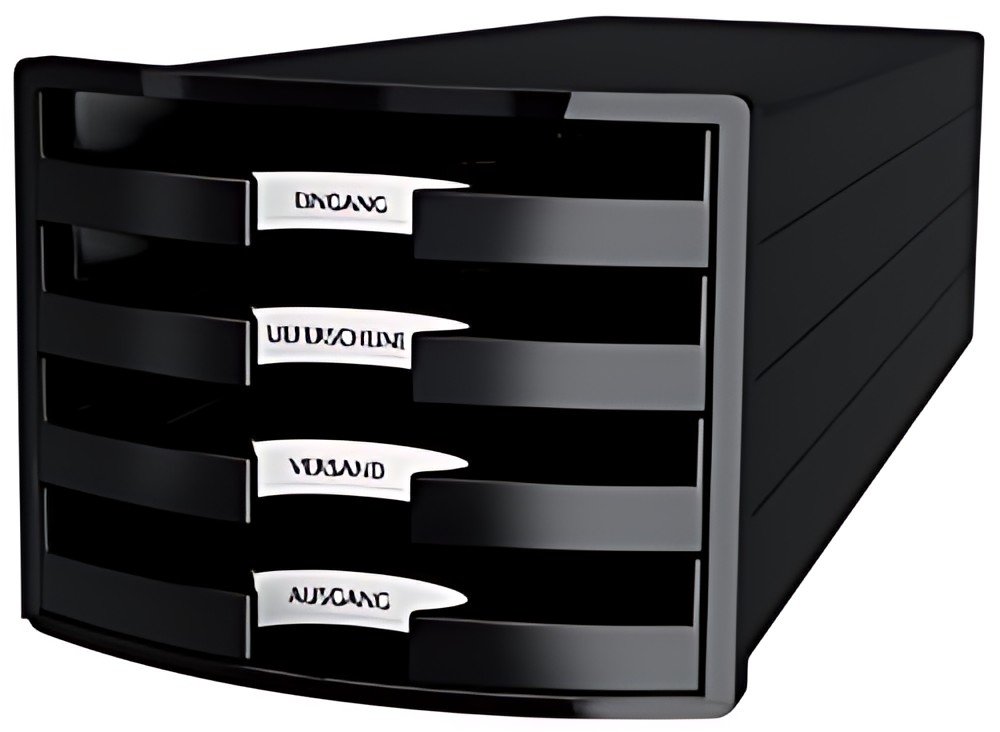 HAN Module de rangement IMPULS 2.0, 4 tiroirs ouverts, noir