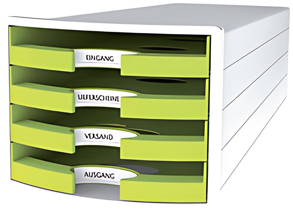 HAN Module de rangement IMPULS 2.0, 4 tiroirs ouverts, blanc